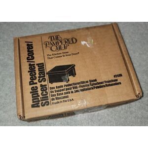The Pampered Chef Apple Peeler, Corer, Slicer Stand #2435 Brand New Unused